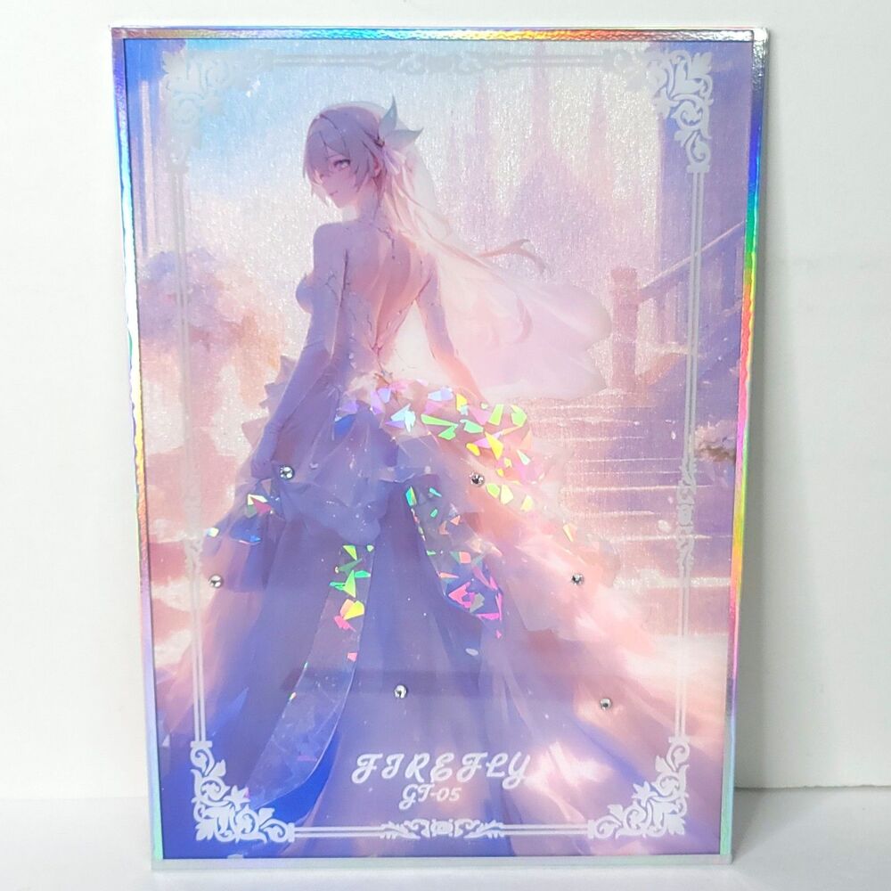 Firefly Jewel Double Sided Waifu Card Anime Girl Wall Art Oversized Board A4